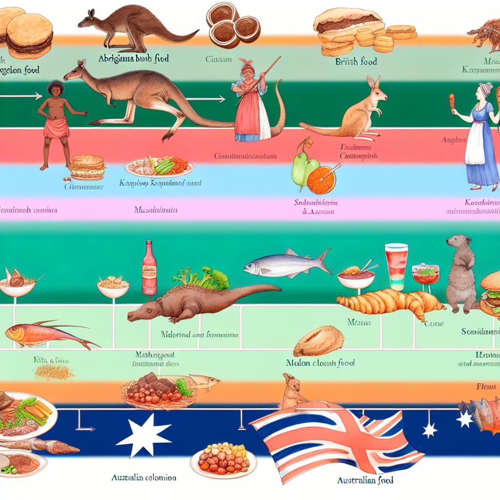 The history of Australian cuisine.