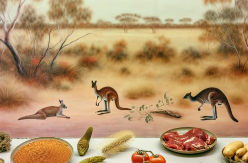 Traditional Aboriginal bush tucker foods.